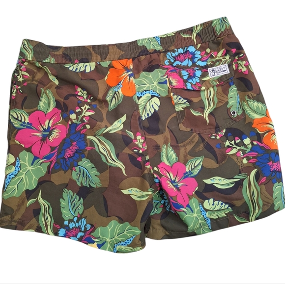 Polo Ralph Lauren Mens Multicolor Hawaiian Floral Shorts Size Medium - Picture 2 of 7